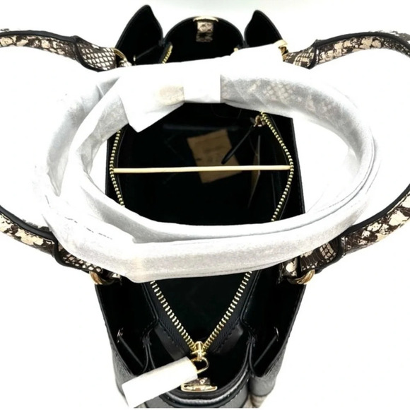 Michael Kors Large Reed Satchel Crossbody Bag & Large Continental Wallet Black - Picture 9 of 15